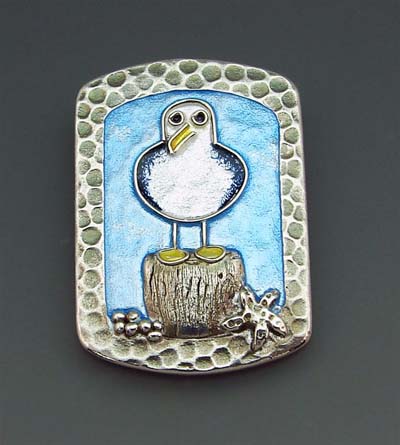 Seagull pendant
